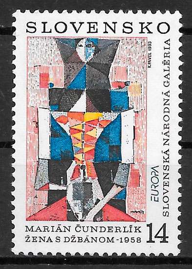 sellos Europa Eslovenia 1993