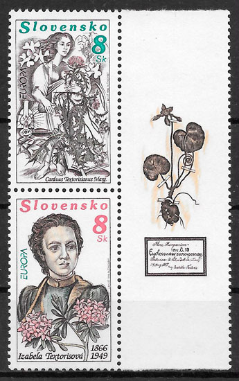 sellos Europa Eslovaquia 1996