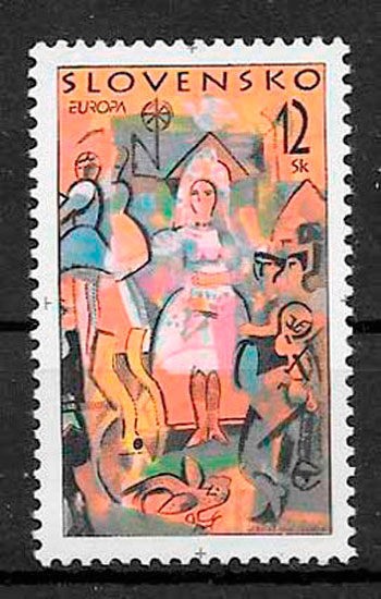 sellos Europa Eslovaquia 1998