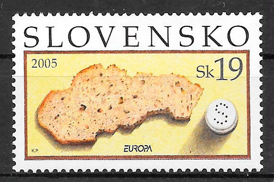 colección sellos Europa Eslovaquia 2005