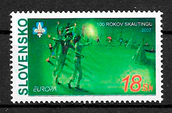 colección sellos Europa Eslovaquia 2007