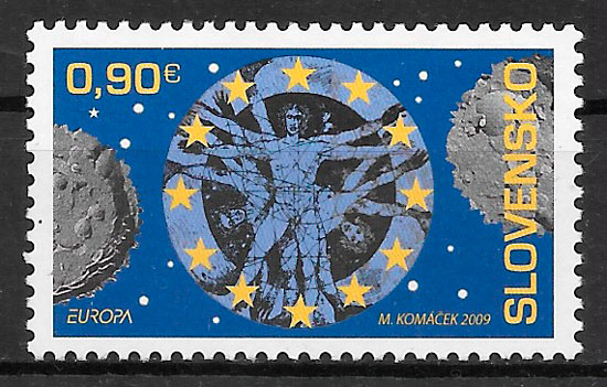 sellos Europa Eslovaquia 2009