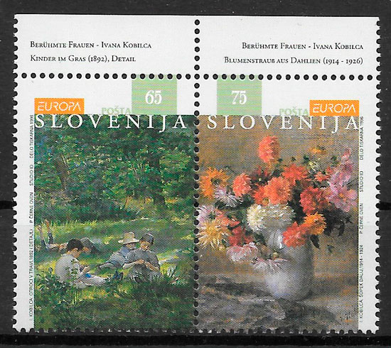 sellos Europa Eslovenia 1996