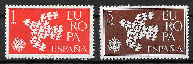 sellos Europa Espana 1961