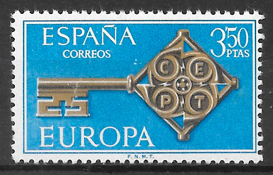 filatelia coleccion Europa 1968