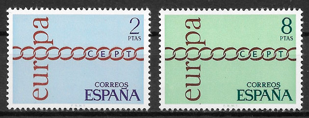 sellos Europa Espana 1971