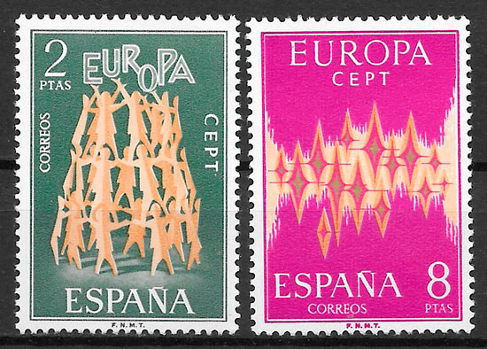 sellos Europa Espana 1972