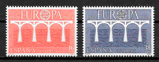 sellos Europa Espana 1984