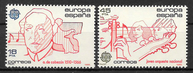 sellos Europa 1985 Espana