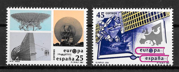 sellos Europa Espana 1991