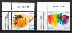 colección sellos Europa 2005 Estonia