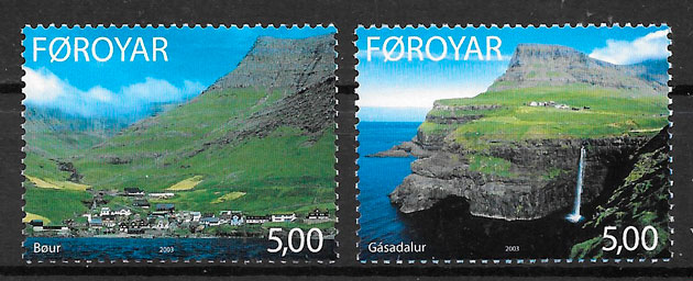 colección sellos turismo Feroe 2003