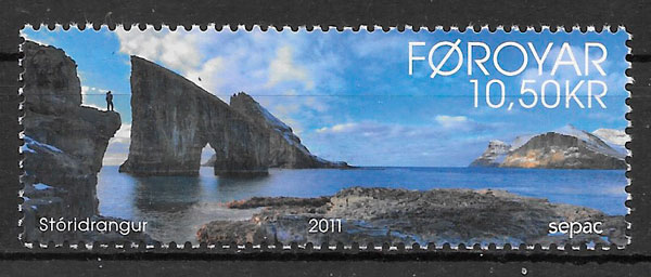 colección sellos turismo Feroe 2011