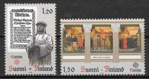 sellos Europa Finlandia 1982