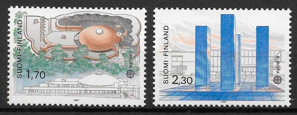 sellos Europa Finlandia 1987
