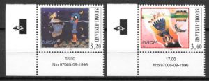 sellos Europa Finlandia 1997