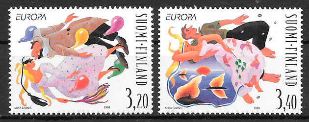 sellos Europa Finlandia 1998
