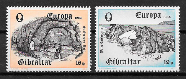 filatelia colección Europa 1983