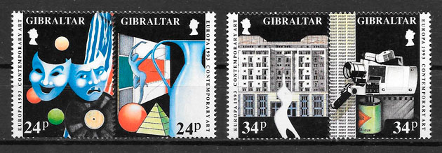 colección sellos Europa 1993 Gibraltar