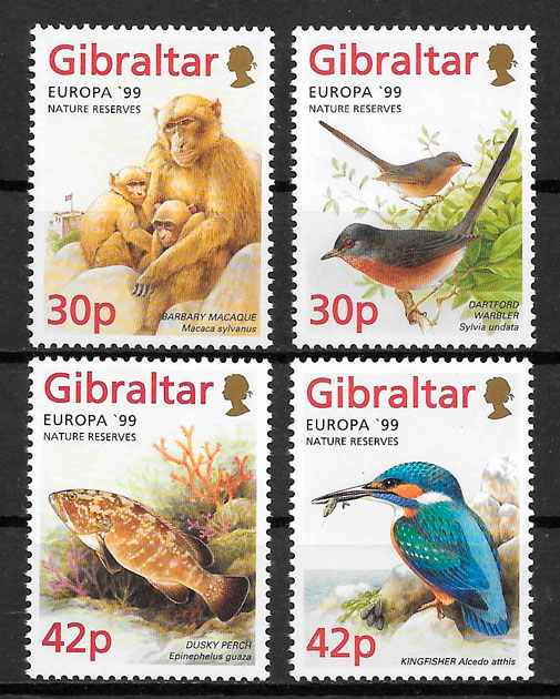 sellos Europa Gibraltar 1999