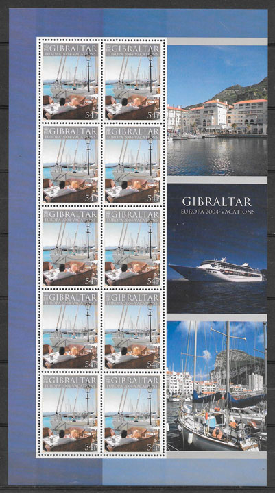 colección sellos Europa Gibraltar 2004