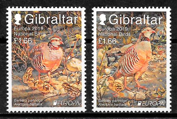 colección sellos Europa Gibraltar 2019