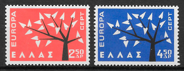 filatelia Europa Grecia 1962