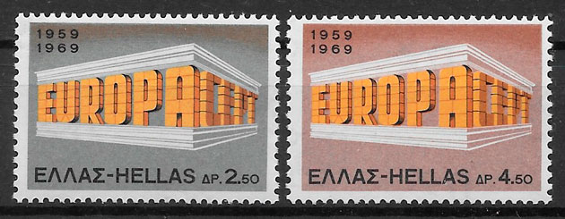 filatelia Europa Grecia 1969