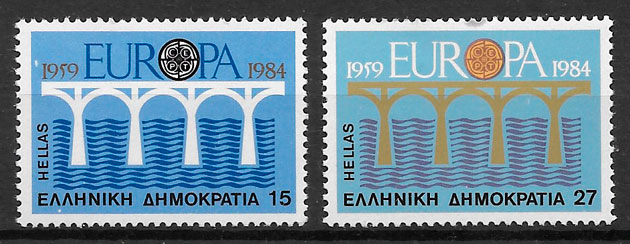 sellos Europa Grecia 1984