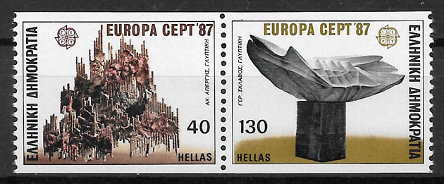 sellos Europa Grecia 1987