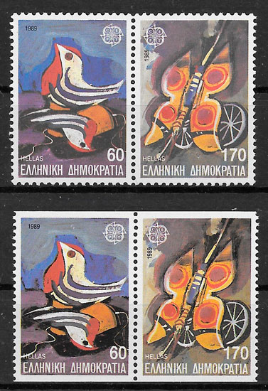 sellos Europa Grecia 1989