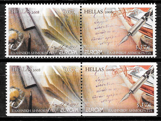 sellos Europa Grecia 2008