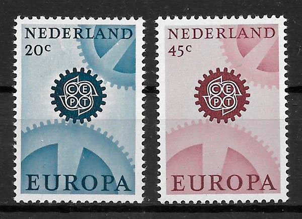 filatelia Europa Holanda 1967
