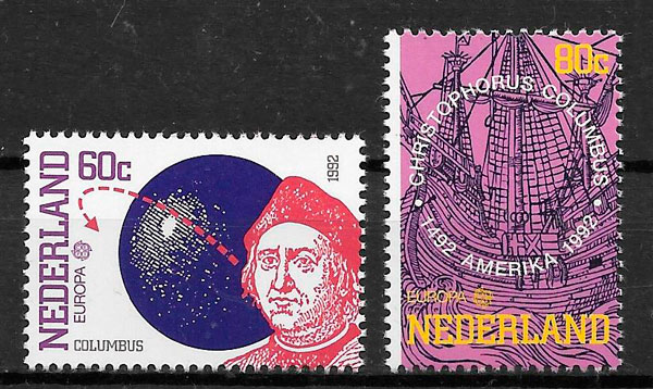 colección sellos Europa Holanda 1992