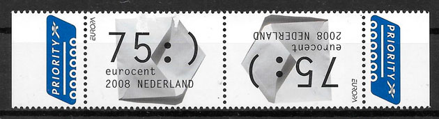 colección sellos Europa Holanda 2008