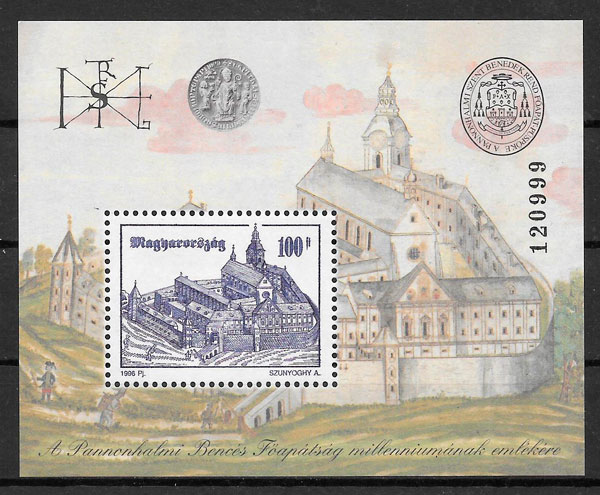 sellos arquitectura Hungría 1996