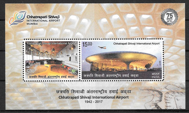 colección sellos arquitectura India 2017