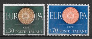 sellos Europa 1960 Italia