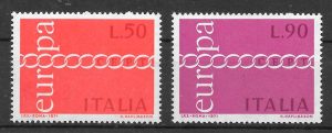 colección sellos Europa Italia 1971