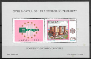 sellos Europa Italia 1978
