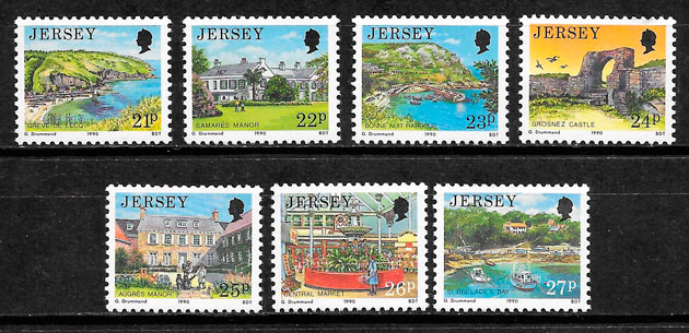 sellos turismo Jersey 1990