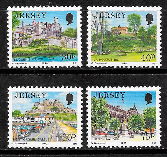 sellos turismo Jersey 1990