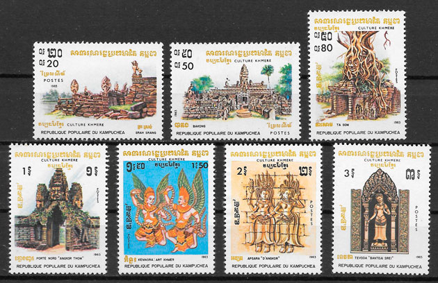 sellos arquitectura Kampuchea 1983