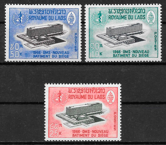 sellos arquitectura Laos 1966