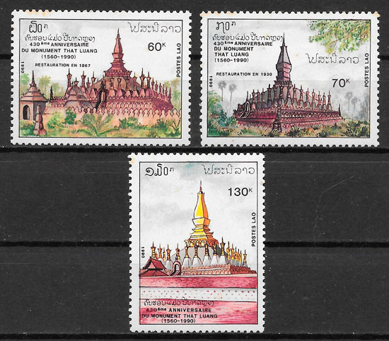 sellos arquitectura Laos 1990