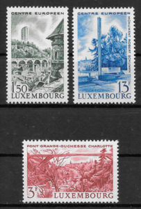 filatelia colección Luxemburgo 1966 turismo