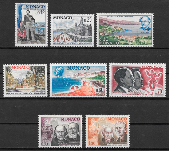 filatelia colección turismo Mónaco 1966
