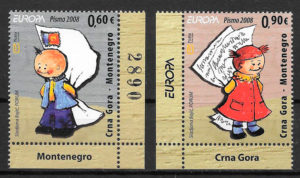 filatelia Europa Montenegro 2008