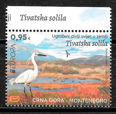 coleccion sellos Europa Montenegro 2021