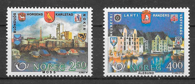 sellos arquitectura Noruega 1986